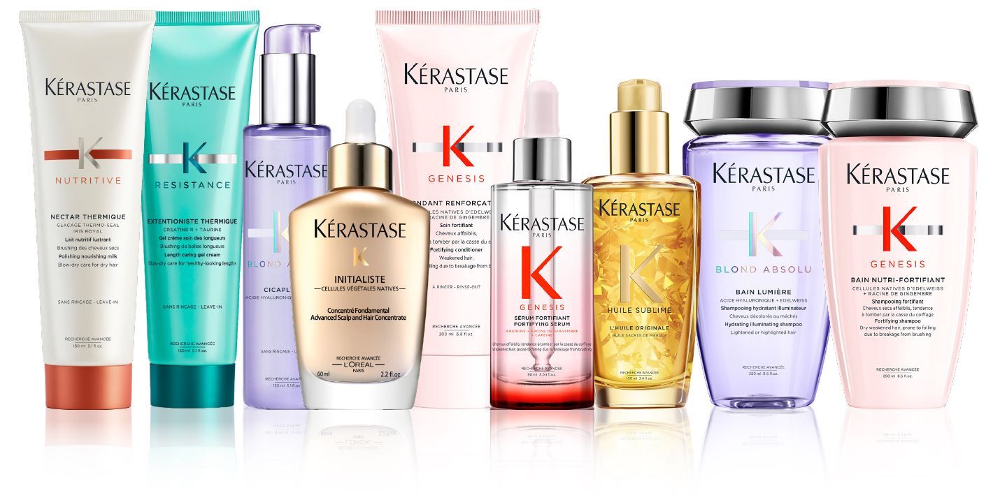 Hair color, care, and styling products by Kerastase